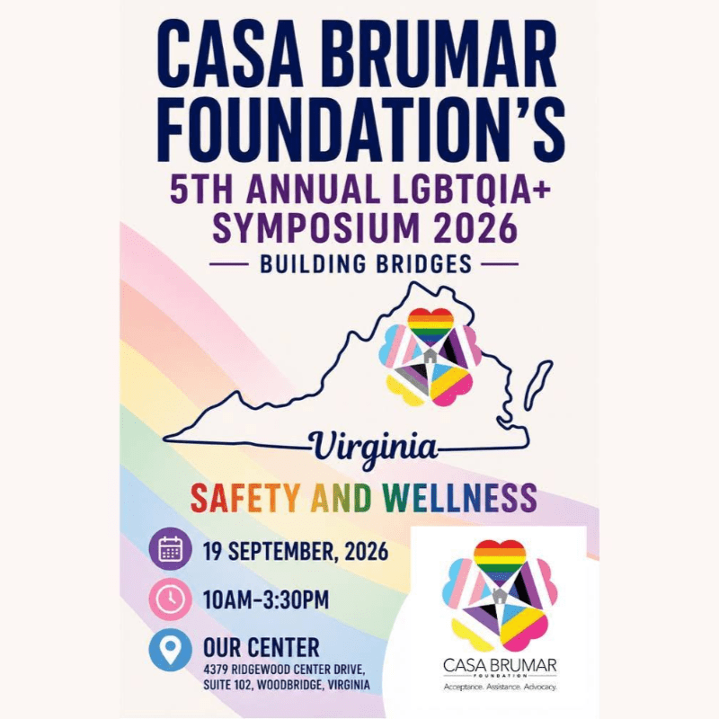 Poster for Casa BruMar Foundation's 5th Annual LGBTQIA+ Symposium